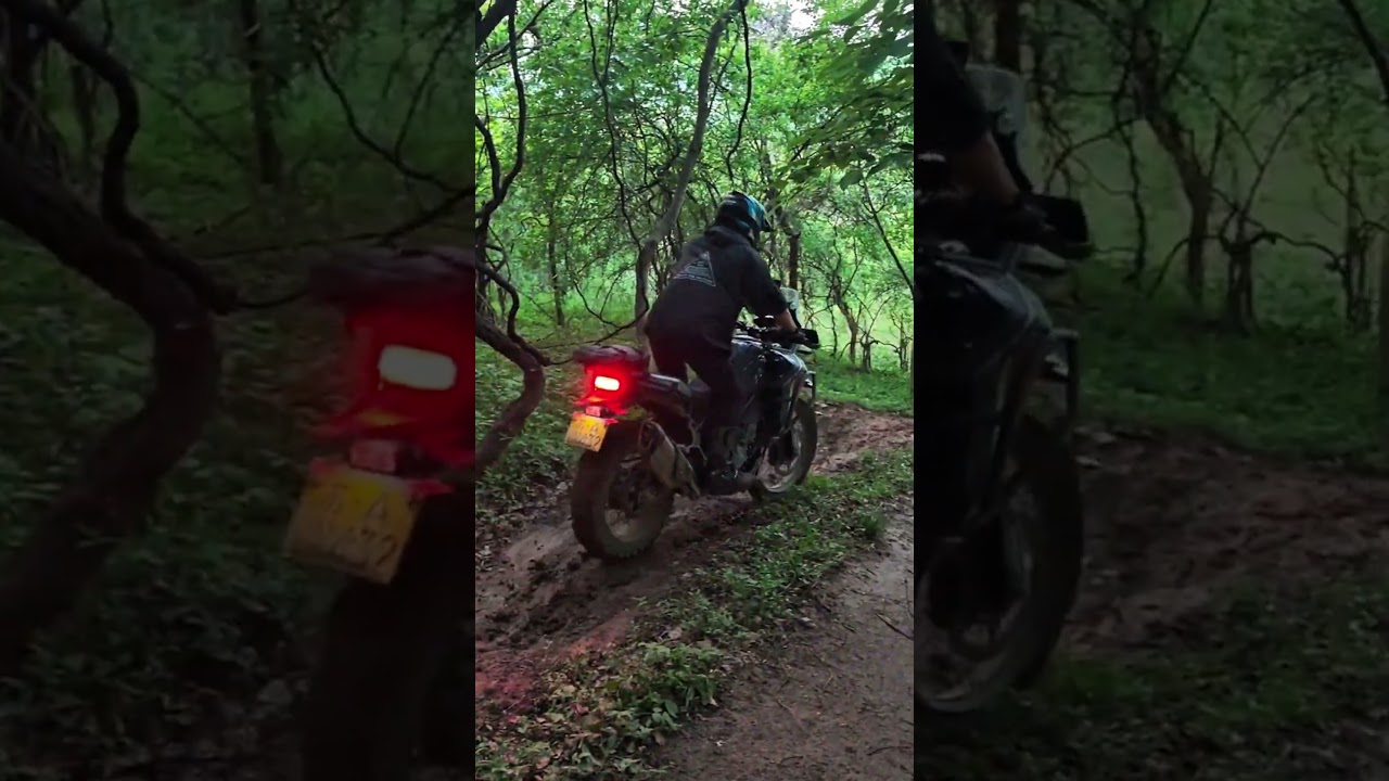 CFMOTO 450 MT Downhill slide