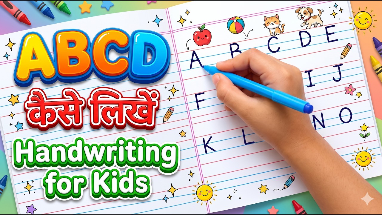 ABCD A to Z | English Alphabet for Kids | ABCD सीखें आसान तरीके से | अ से ज्ञ नहीं, A to Z Alphabet