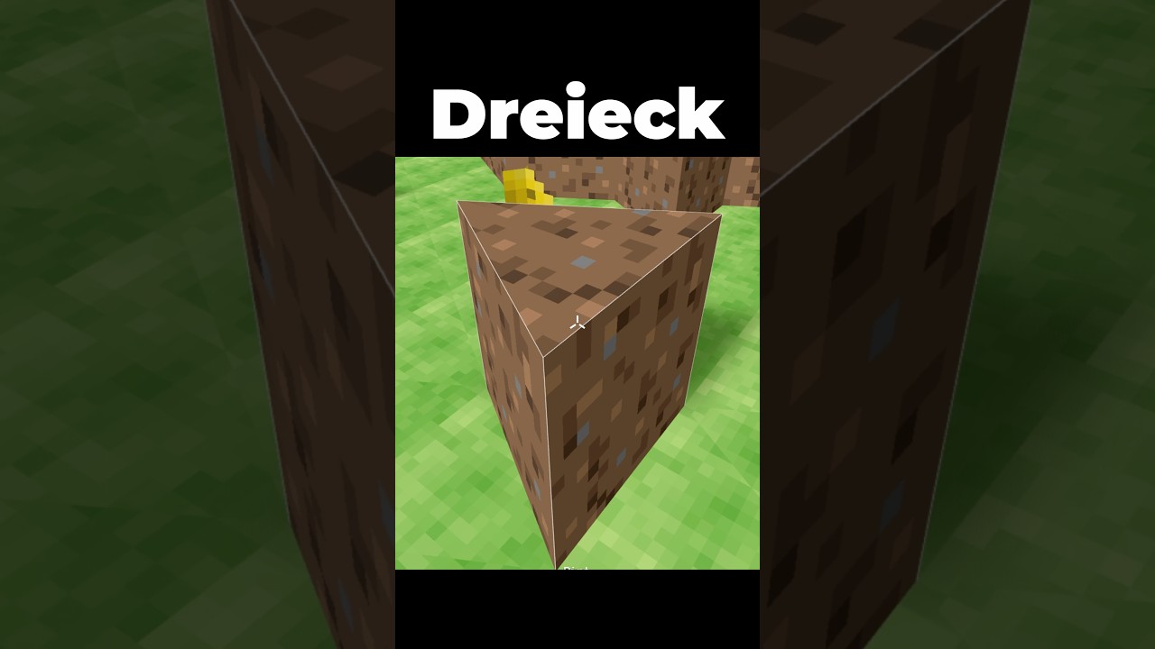 MINECRAFT, aber in DREIECKIG?!… #minecraft #toobad #interessant