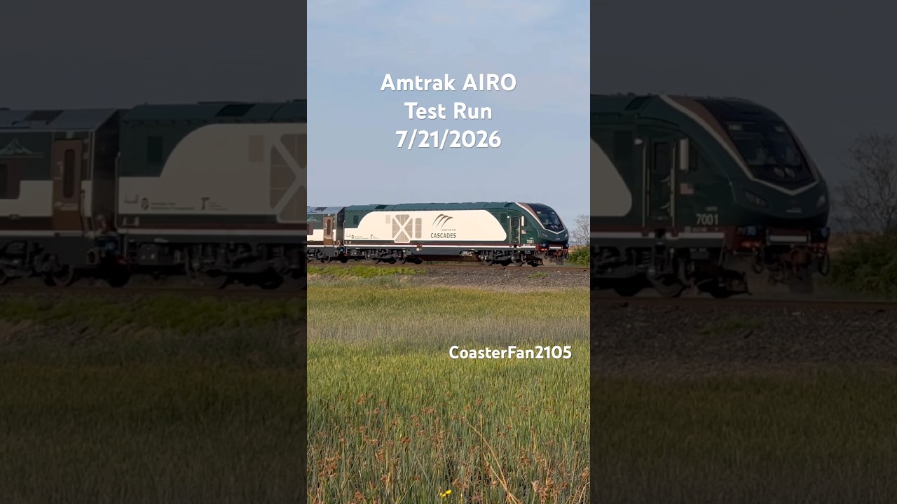 Amtrak Cascades AIRO Train First Test Run #train #amtrak #new
