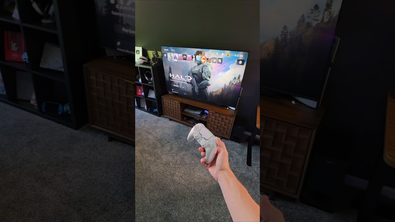 I'M PLAYING HALO ON PS5 😮🔥 (ITS GREAT!) #gamingshorts #gaming #PS5 #Xbox #halo #gamingcommunity