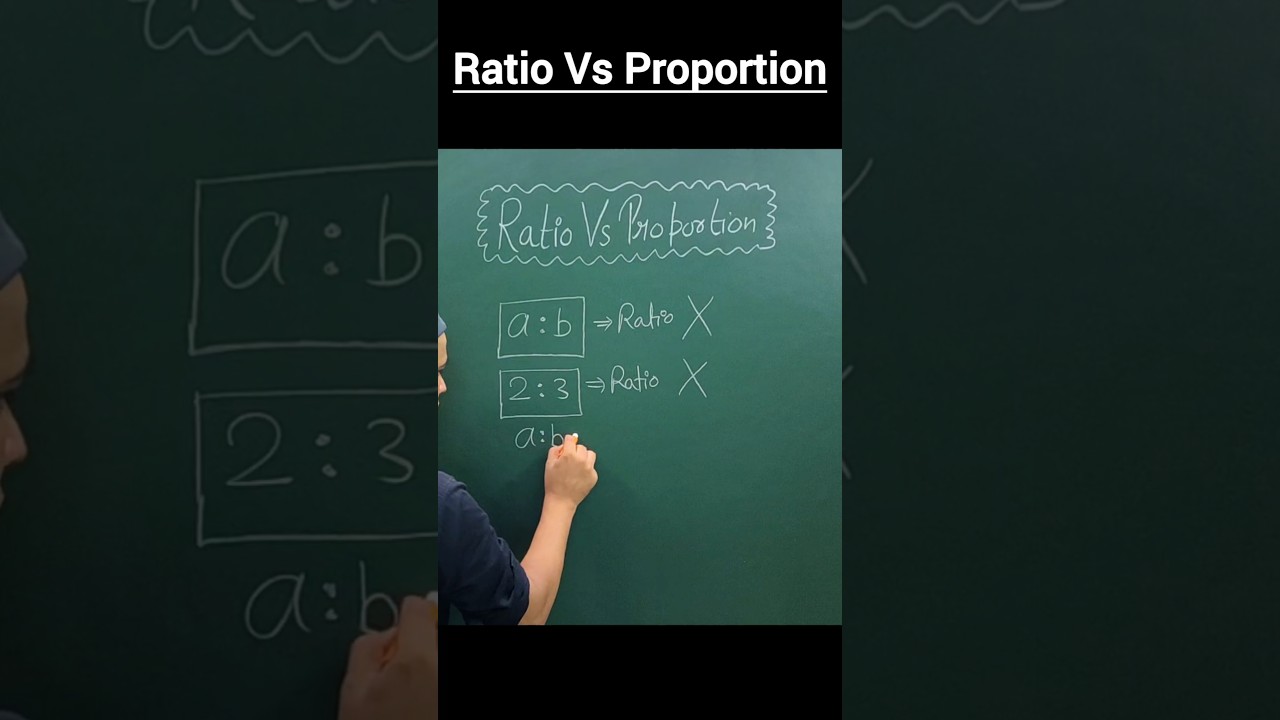 Ratio Vs Proportion #maths #education #knowledge #mathematics #learn #concept #basics