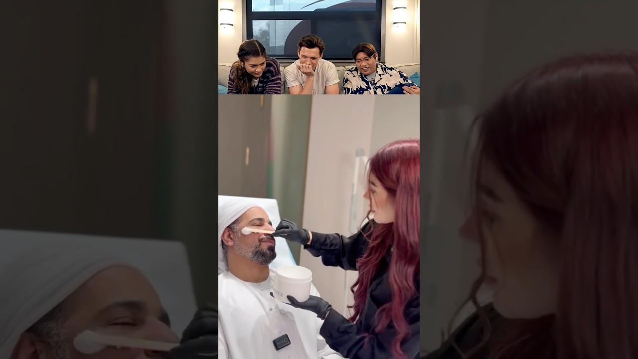 Tom Holland react try to laugh #funny #tomholland #memes #trynottolaugh