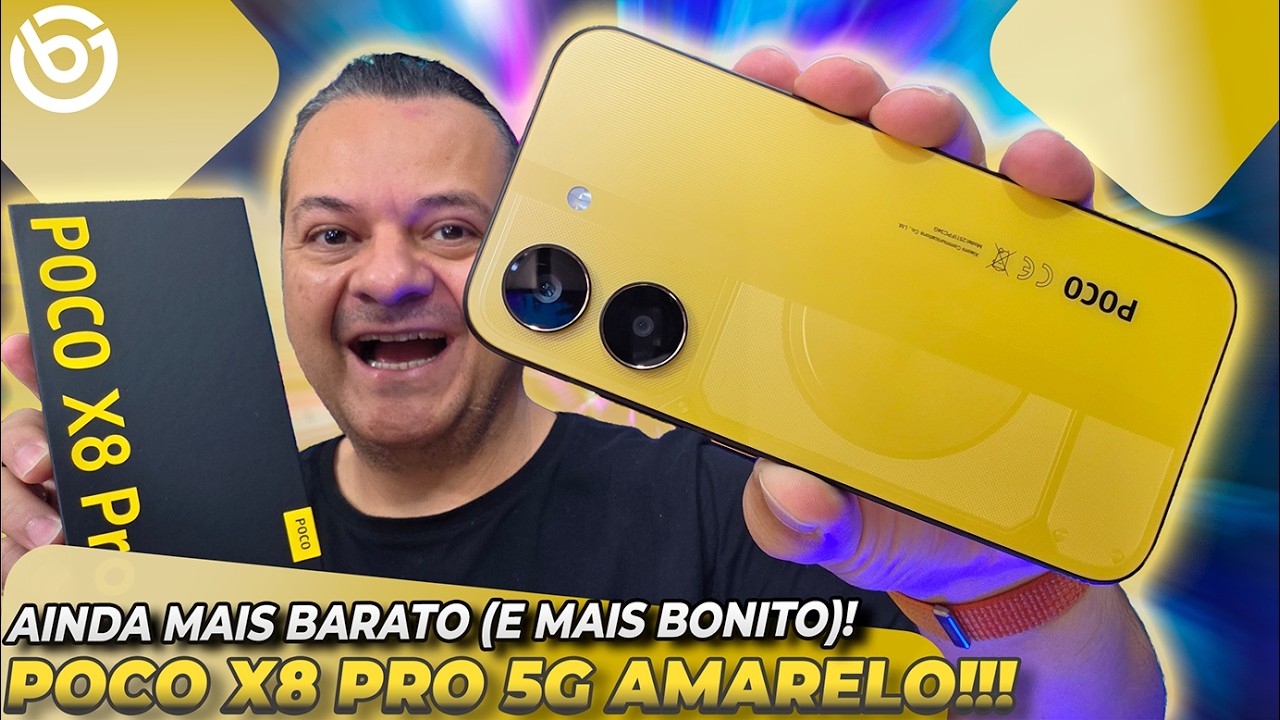 POCO X8 Pro AMARELO 🟨 MAIS LINDO e AINDA MAIS BARATO!