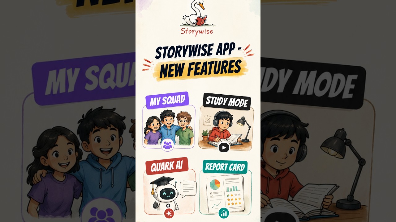 App feature updates - Report Card, My Squad, Quark AI, Study mode