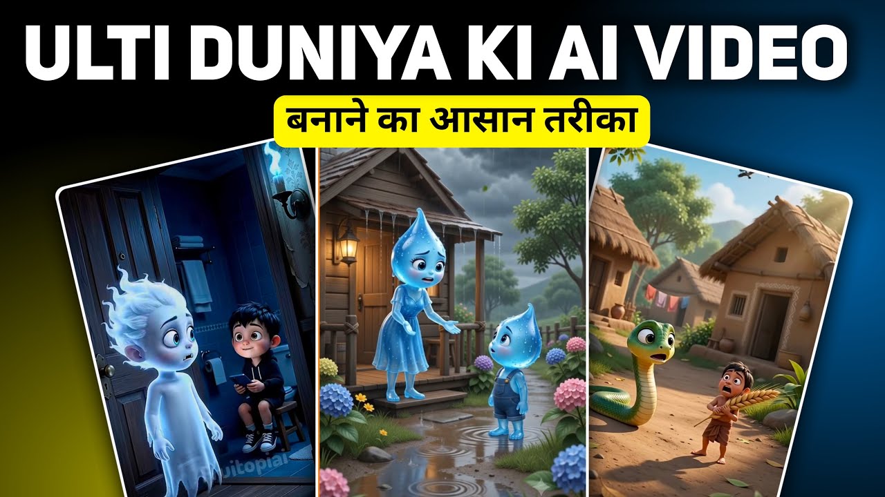 Ulti Duniya Ki Ai Videos Kaise Banaye | Ulti Duniya Ai Video Editing | Ai Se Videos Kaise Banaye