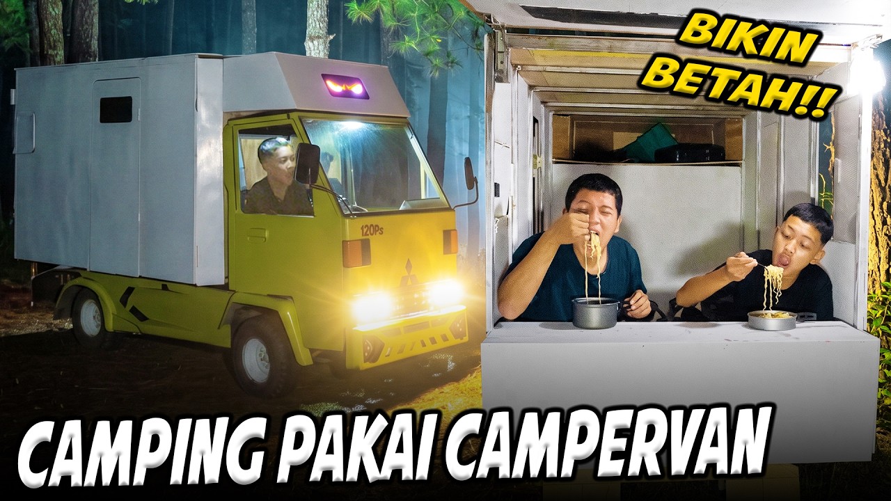 DITDIM CAMPING PAKAI TRUK NEW CAMPERVAN DIHUTAN!!😱😱 BEGINI SUASANANYA….