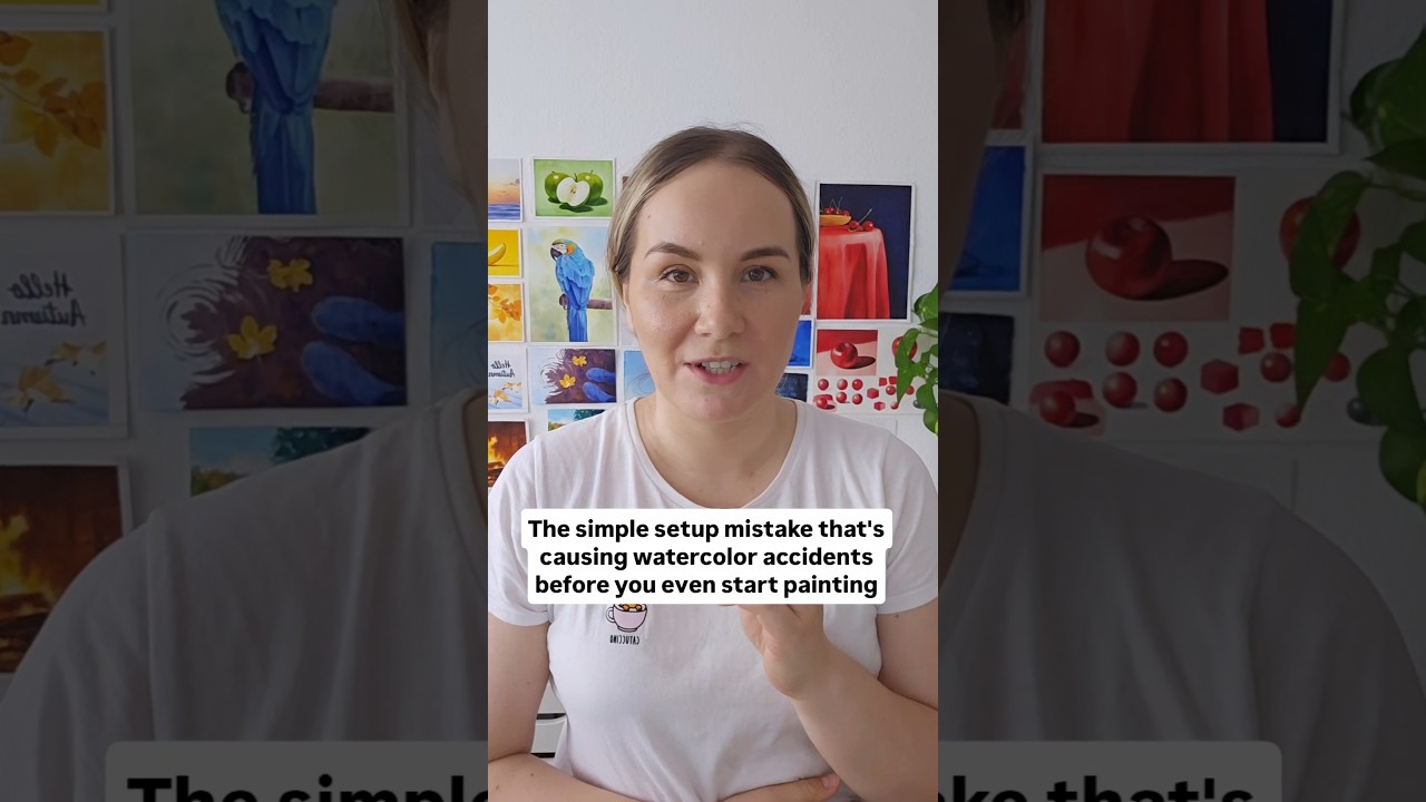 The simple setup mistake that's causing watercolor accidents before you even start painting