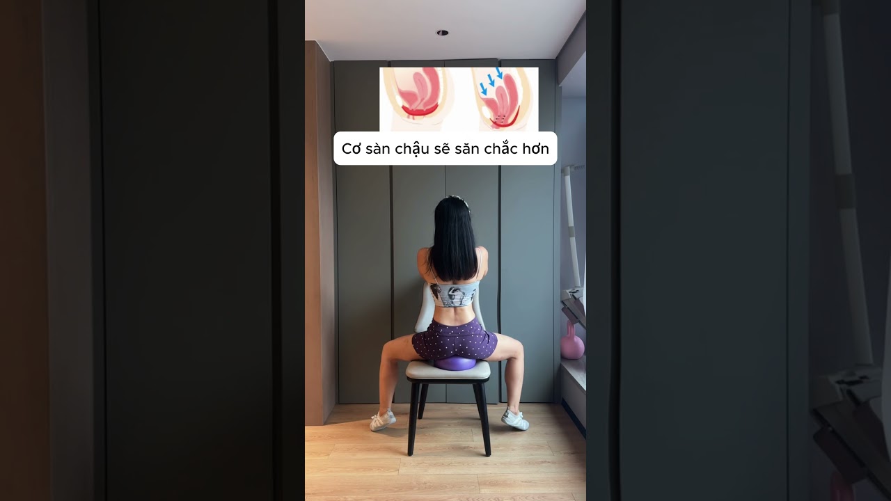 Bài tập yoga cải thiện sa và trùng nhão cơ sàn chậu #yoga #baitapyoga #viralshorts #bongtapyoga