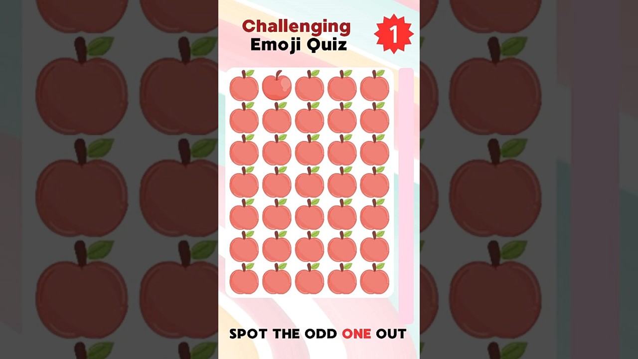 🔍 Only 1% Can Spot the Odd One Out! Can YOU Find It? 👀 #braintest #brainchallenge #brainteaser