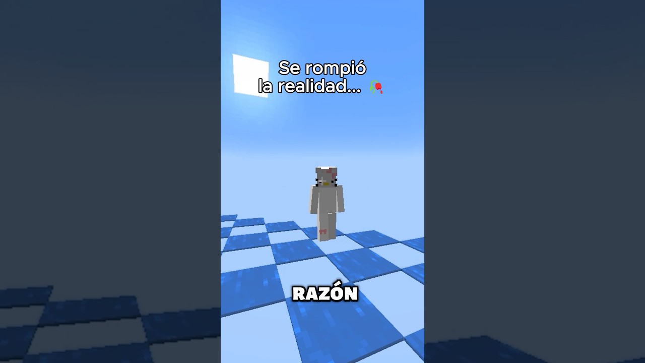 La REALIDAD se ROMPIÓ en mi MUNDO de Minecraft #soymanuel #minecraft #shorts