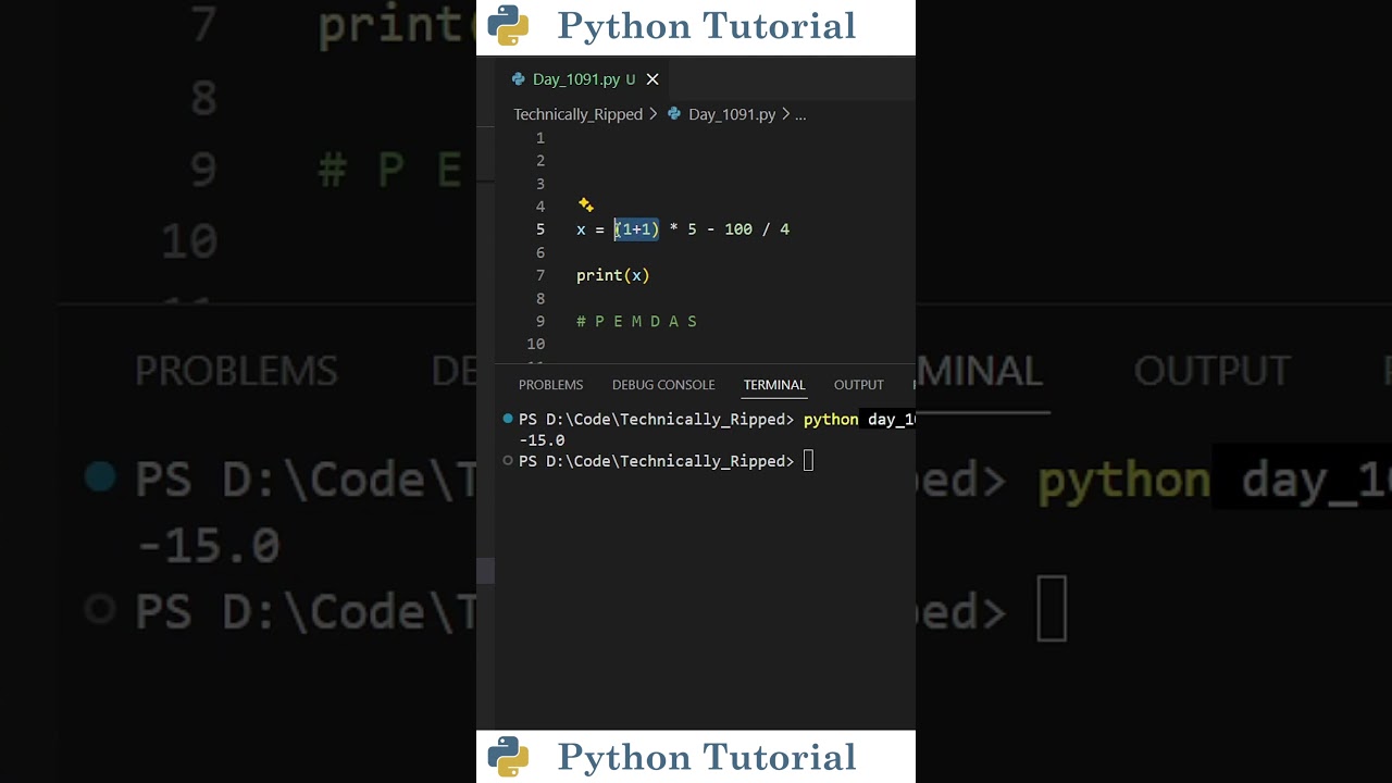 Python Order of Operations Explained | Python Tutorial