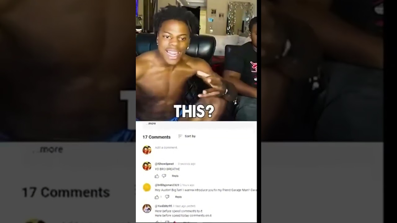 Shocking  : This Guy Won't Breathe Until IShowSpeed Comments