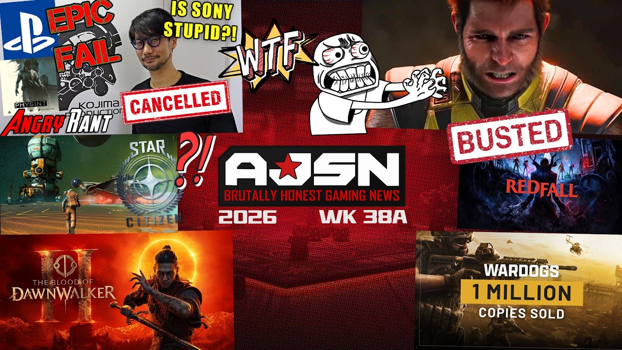 AJSN WK38A - WOLVERINE REVIEWS BAD!, SONY Breaks Up W/ Kojima?, Wardogs 1 Million!, Dawnwalker 2 GO!