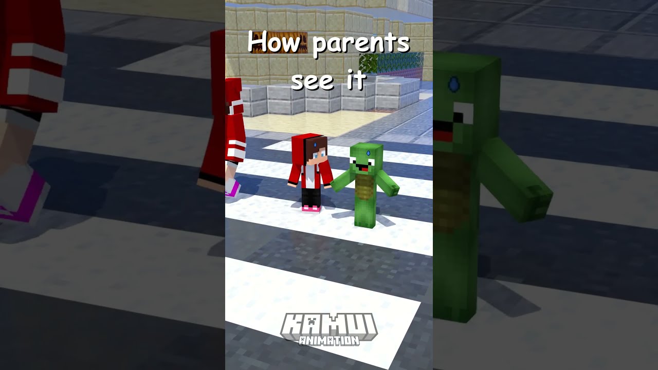 What parents see vs what i see | Maizen Minecraft Animation