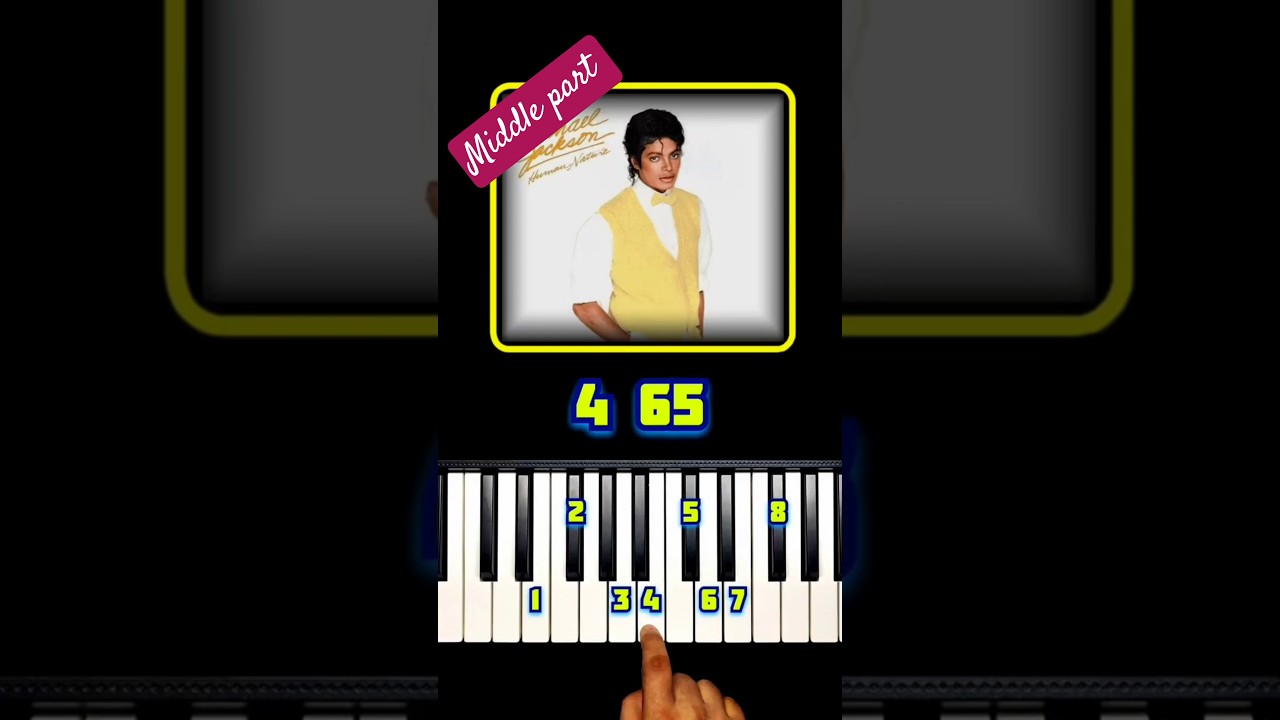 HUMAN NATURE ( Middle Part ) Michael Jackson Piano Tutorial #michaeljackson #mj #piano #humannature