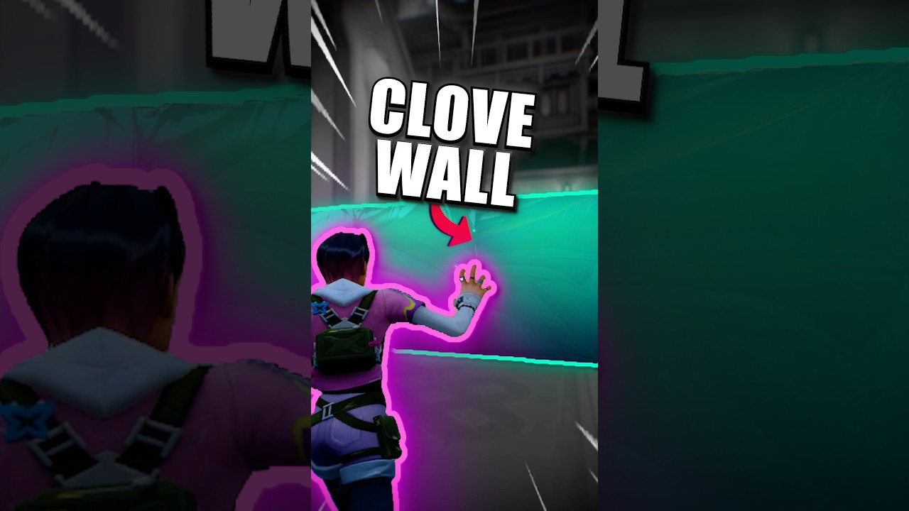 CLOVE HAS A SAGE WALL?! #valorant #valoranttips #valorantclips #valorantfunny #gamingshorts