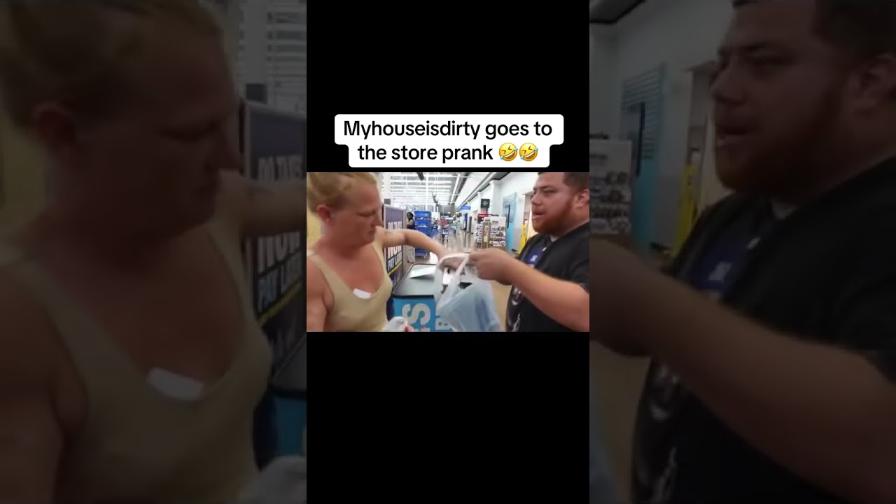 Myhouseisdirty goes to the store prank