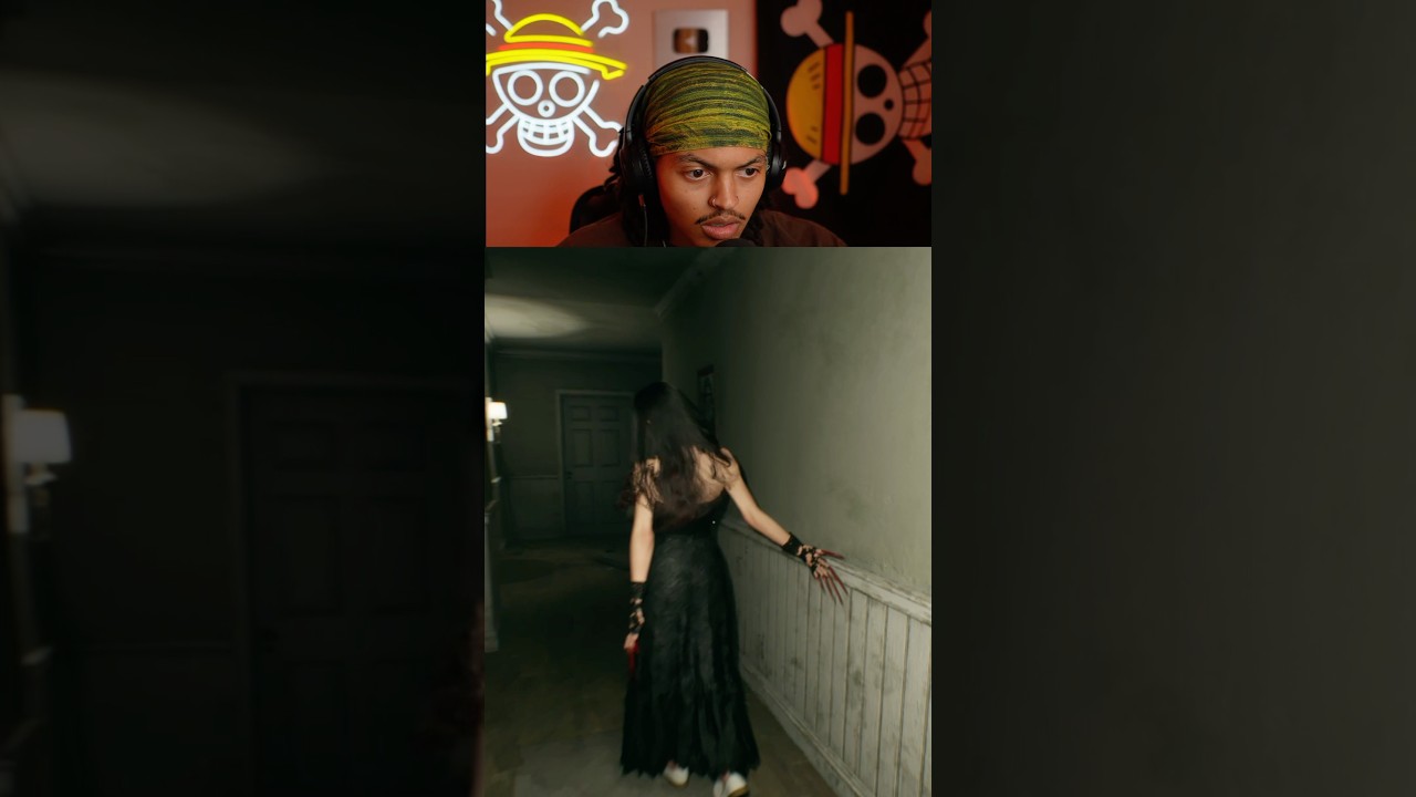 would you survive her? #gaming #horrorgaming #shortsfeed