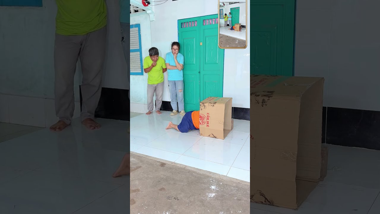 Behind the successful transformation scene 📦🤫🤭
