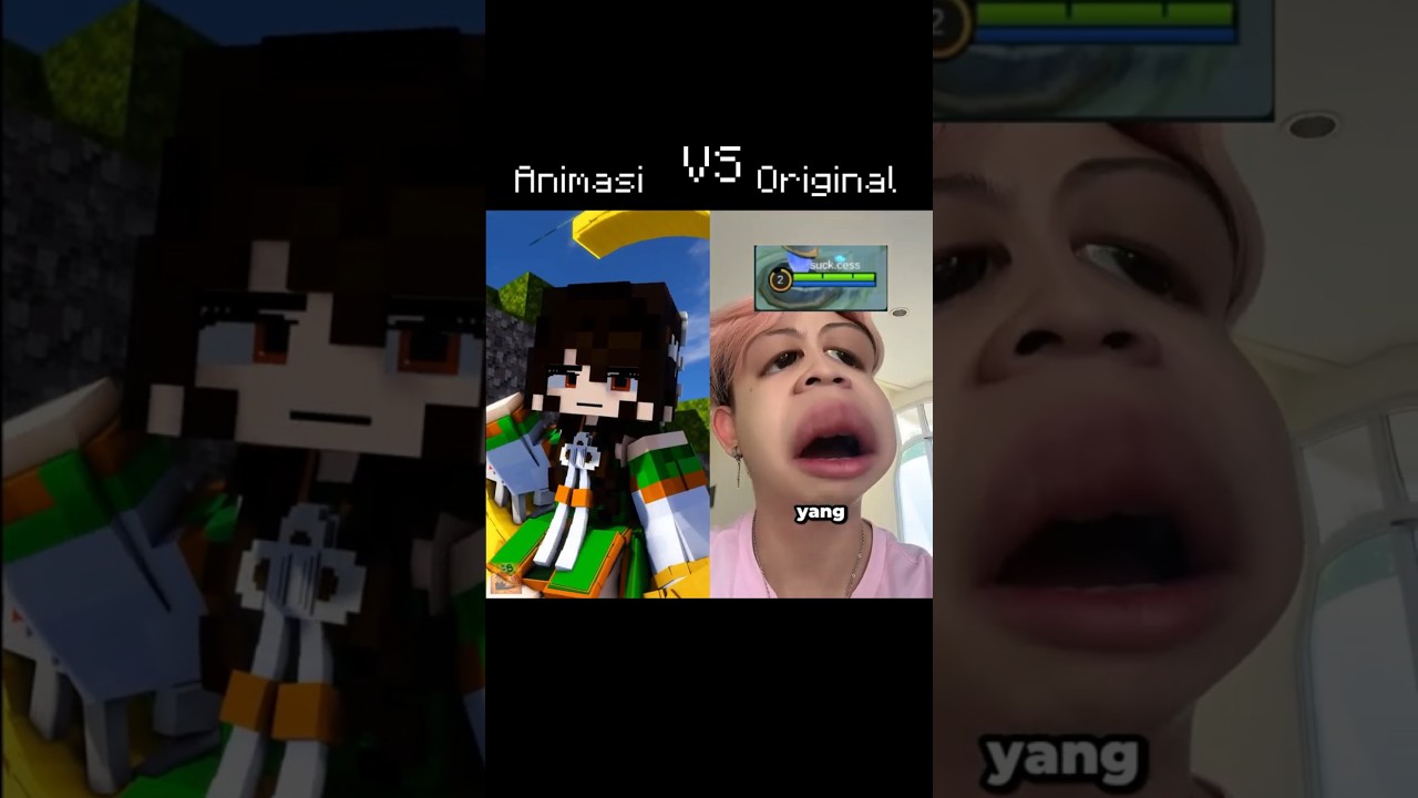 [Animasi VS Original] Ketika Bro Pertama Kali Main Mobile Legends! #animasi #minecraft #indonesia