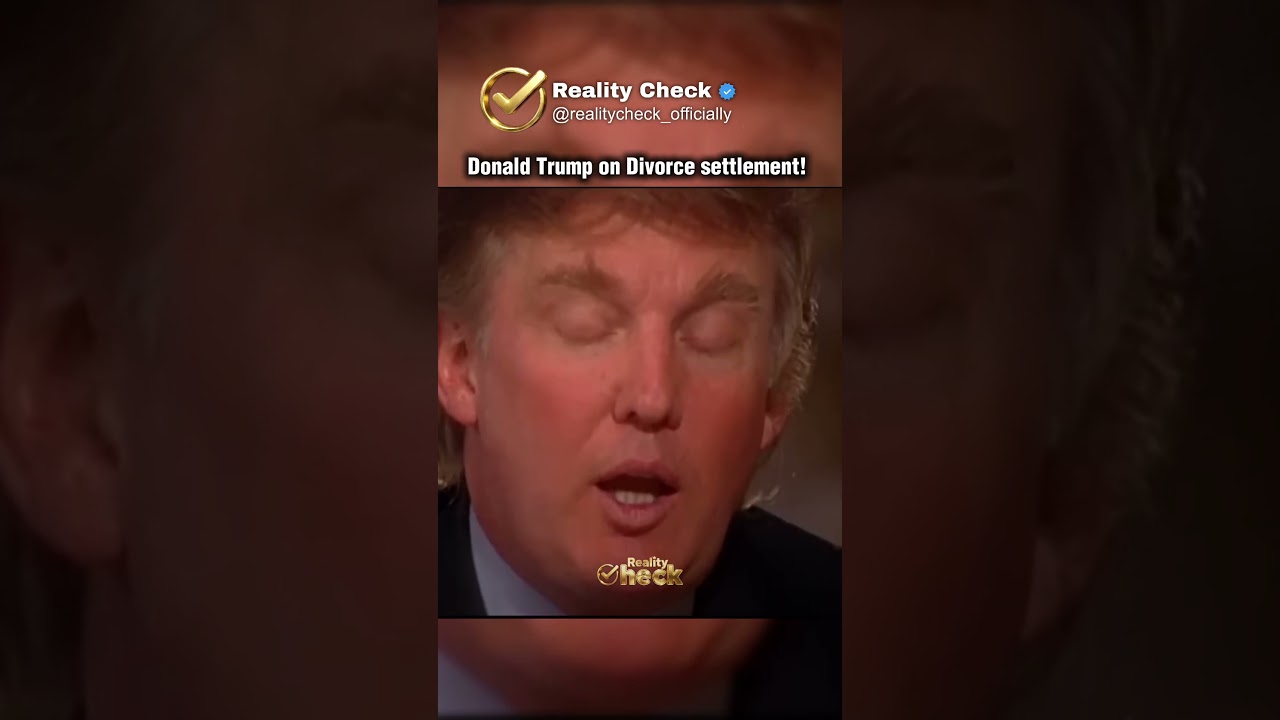 Donald Trump on Divorce settlement: #entrepreneurship #billionairemindset #trump