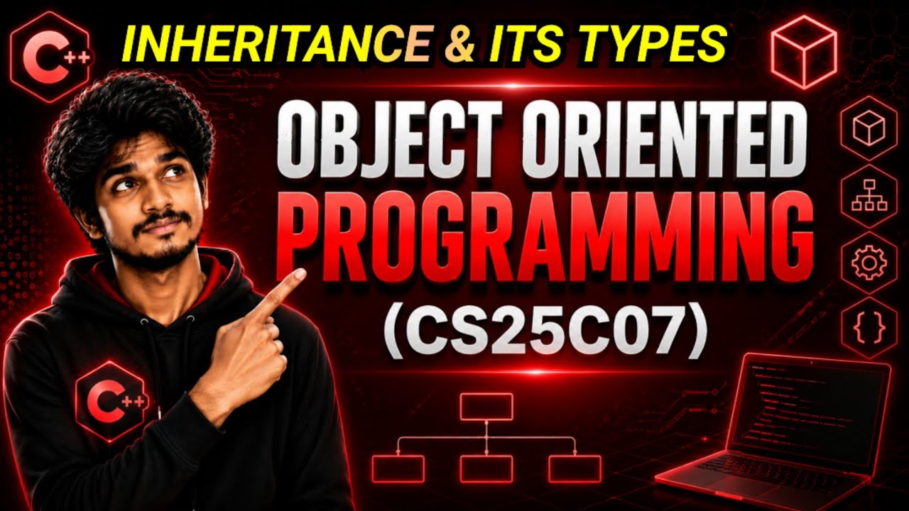 Inheritance & its Types | OOP- CS25C07| OOP | CS25C07| Inheritance #cs25c07