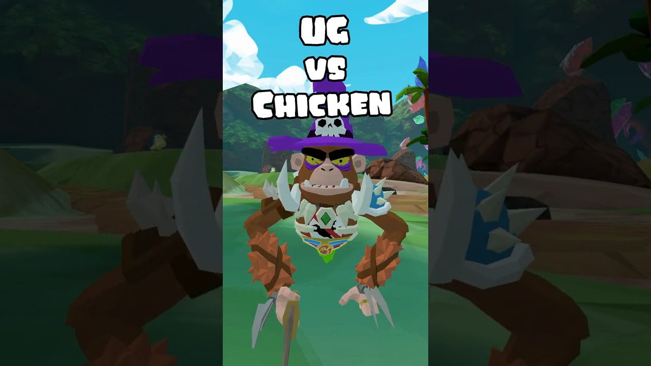 UG vs Chicken! #ugvr #ug #vr #gaming #skit #funny #shorts #fyp #chicken #creatorcode