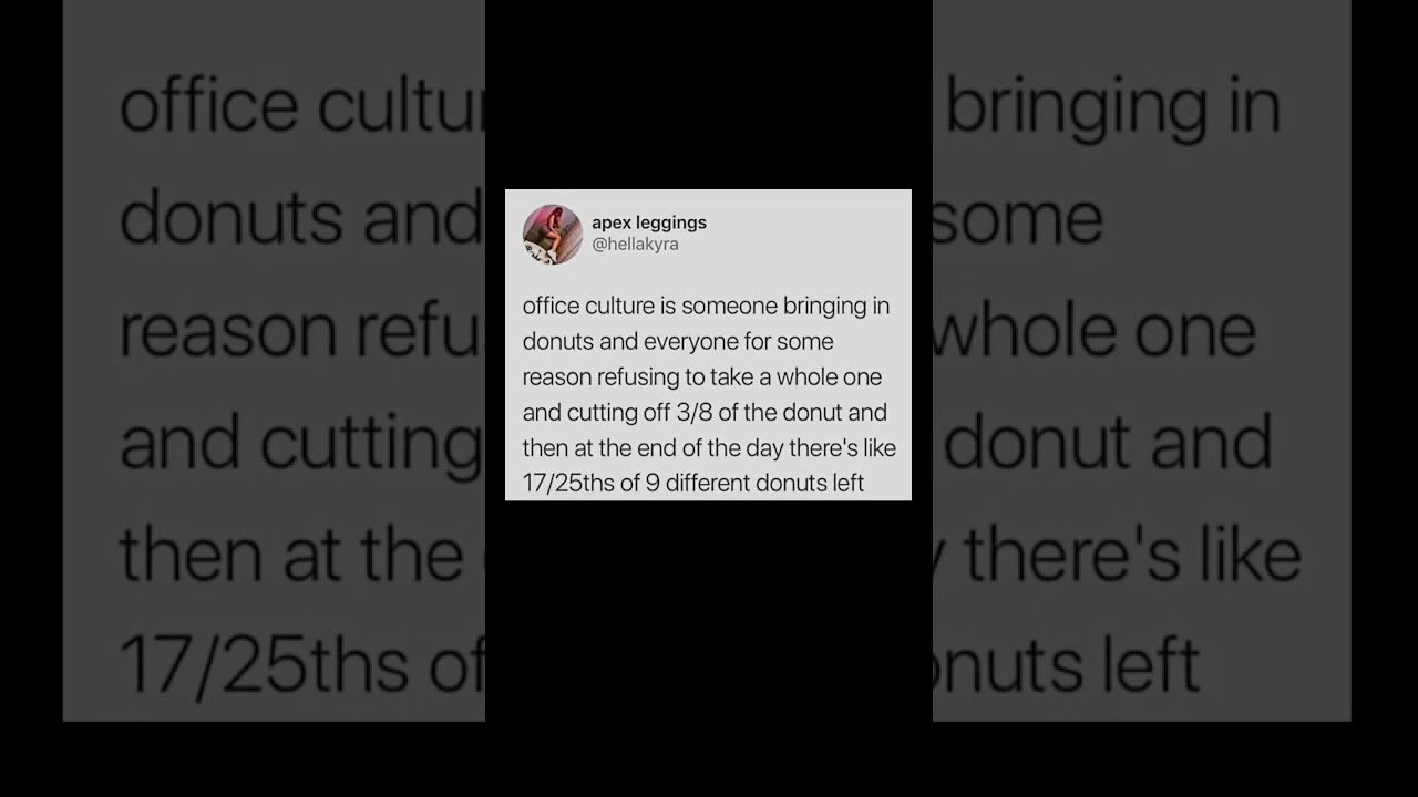 office donut etiquette explained | Subscribe for more #motivation 😊👍