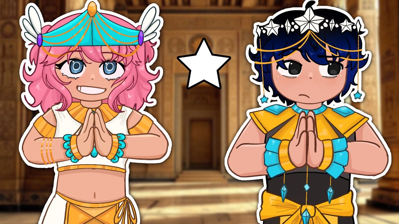 Egyptian trend | Vani and Kyle in Gacha 💙🩷