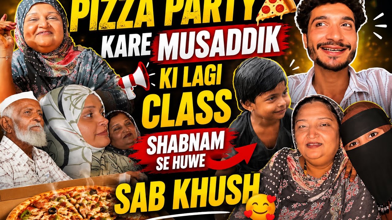 Shabnam Ho Gaye Naraz 😡 || Musaddik Ki Lagi Class 😂 || Pizza Party || Family Vlog 