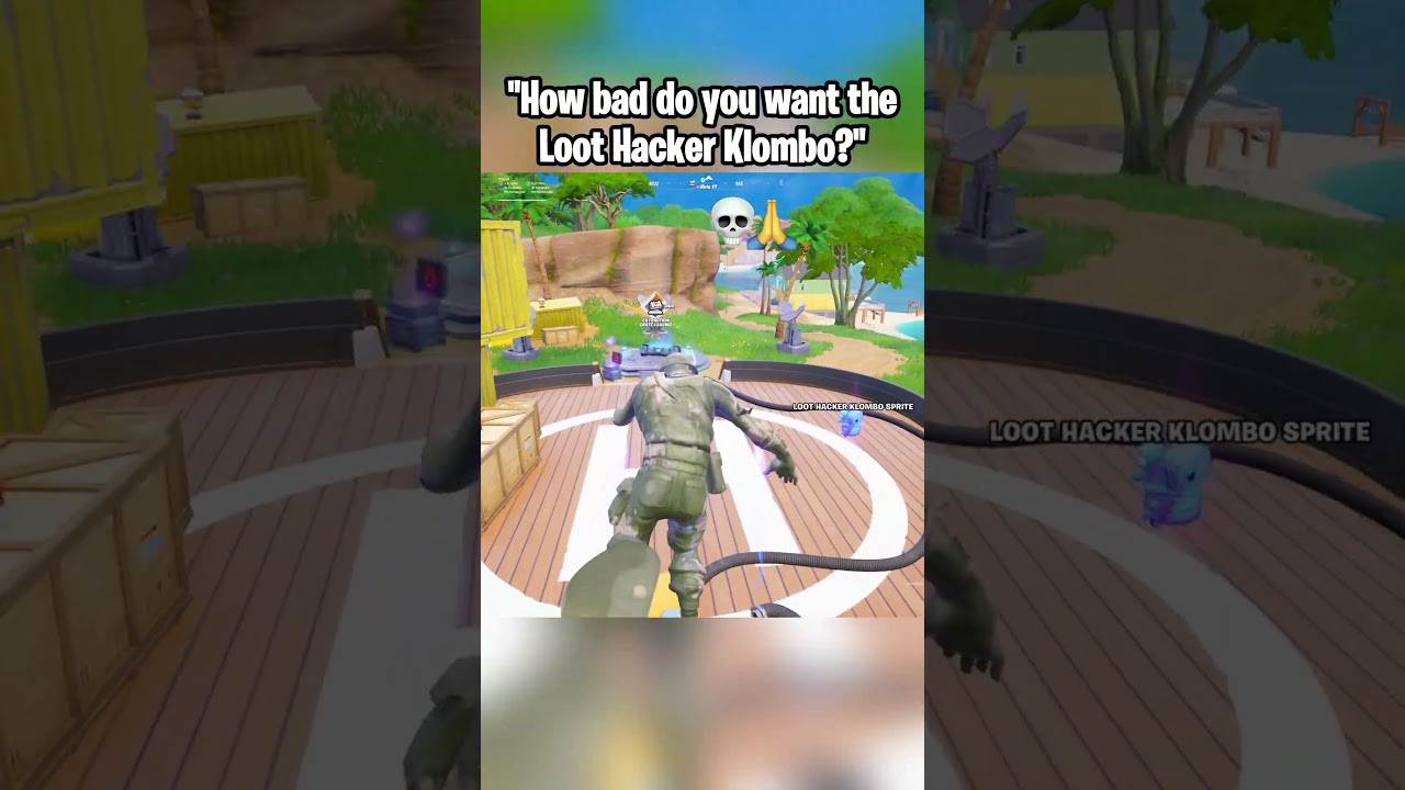 Bro was risking it all for the NEW Klombo Sprite 😭💀 #fortnite #fortniteshorts #gaming