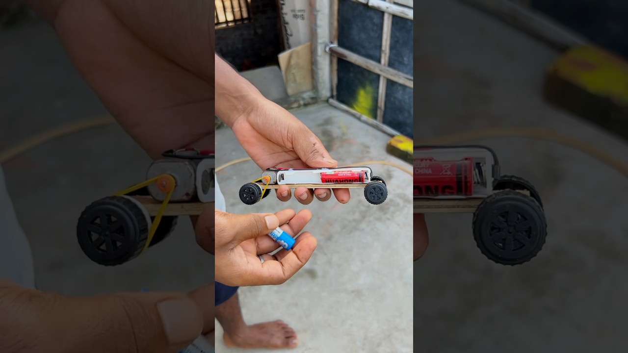 AA Batteries Power Car