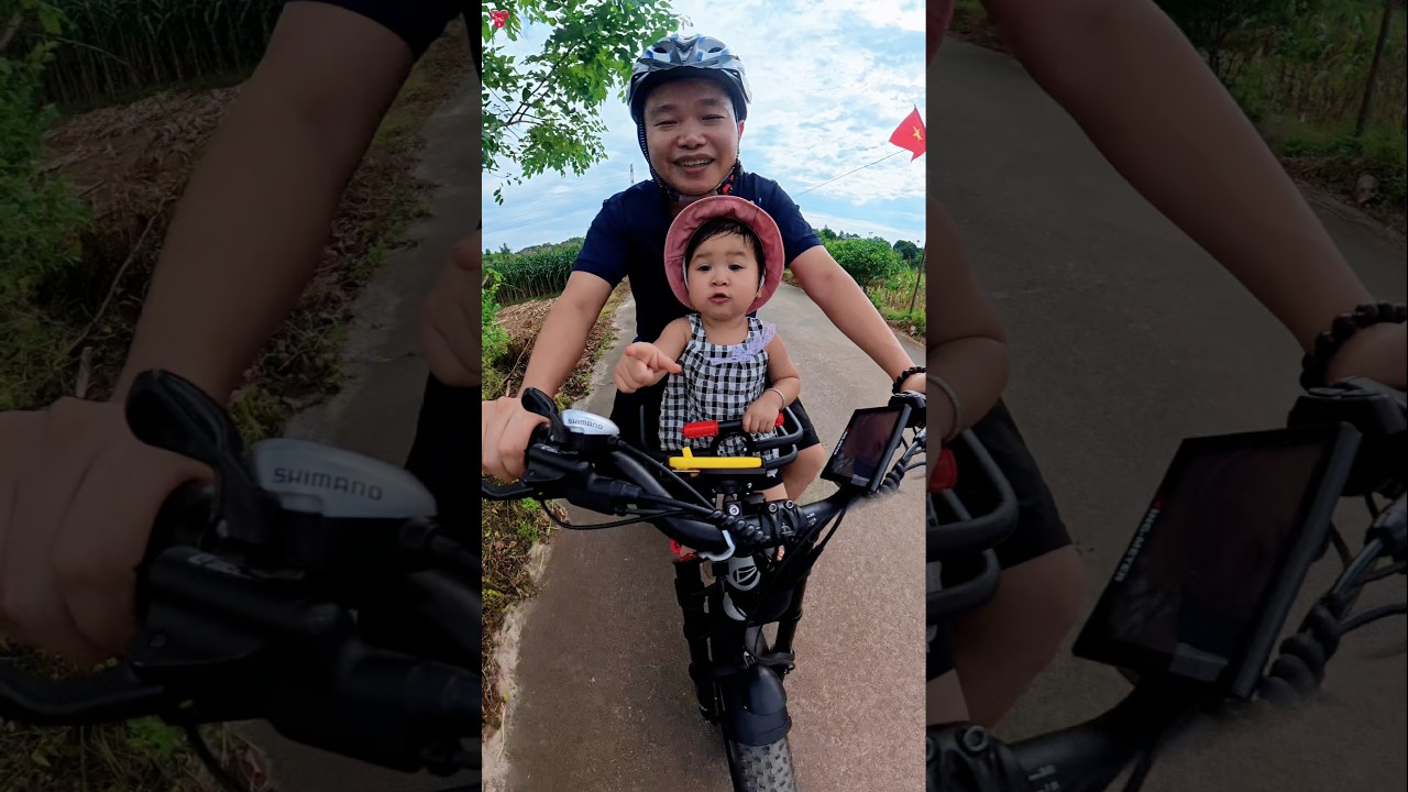Just Me, My Daughter, and One Bike #bike #bycycle