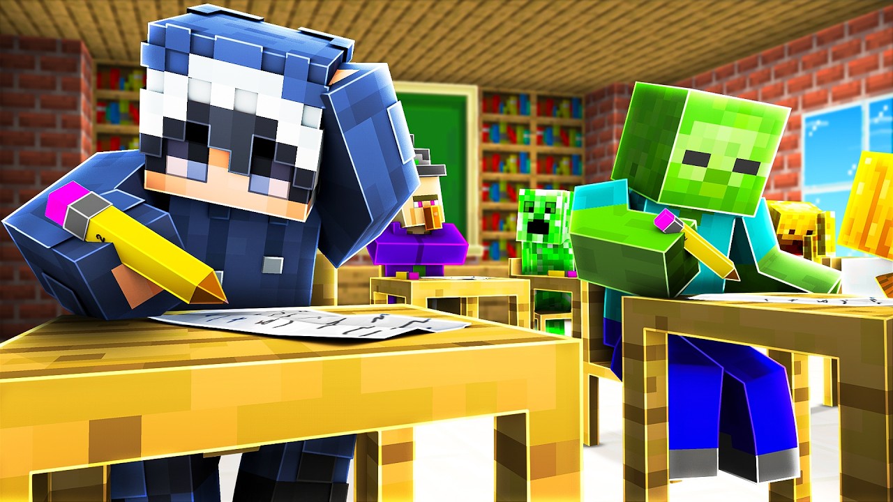 Ich war in einer MINECRAFT SCHULE...