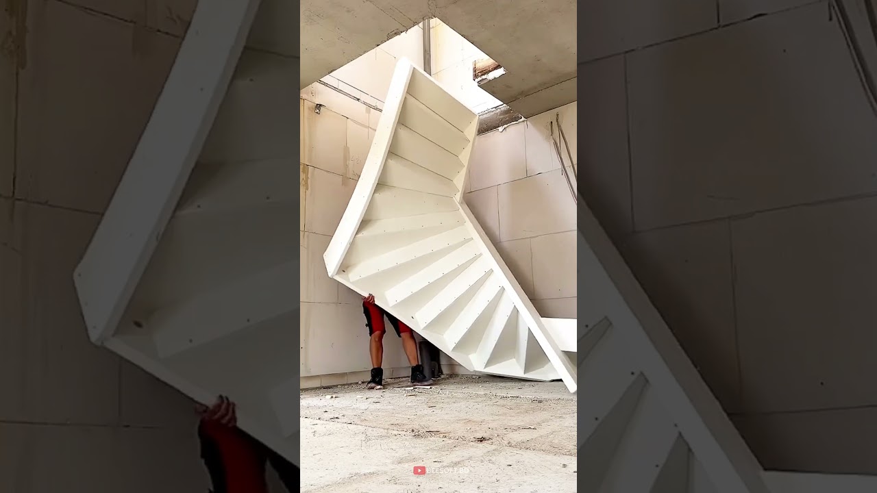 He Installed the Huge Staircase Alone! 😱🏠