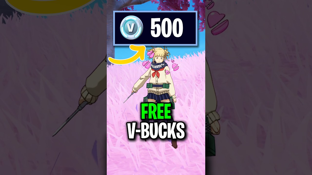 Fortnite Free 500 V-Bucks 😱 #fortnite #shorts #gaming