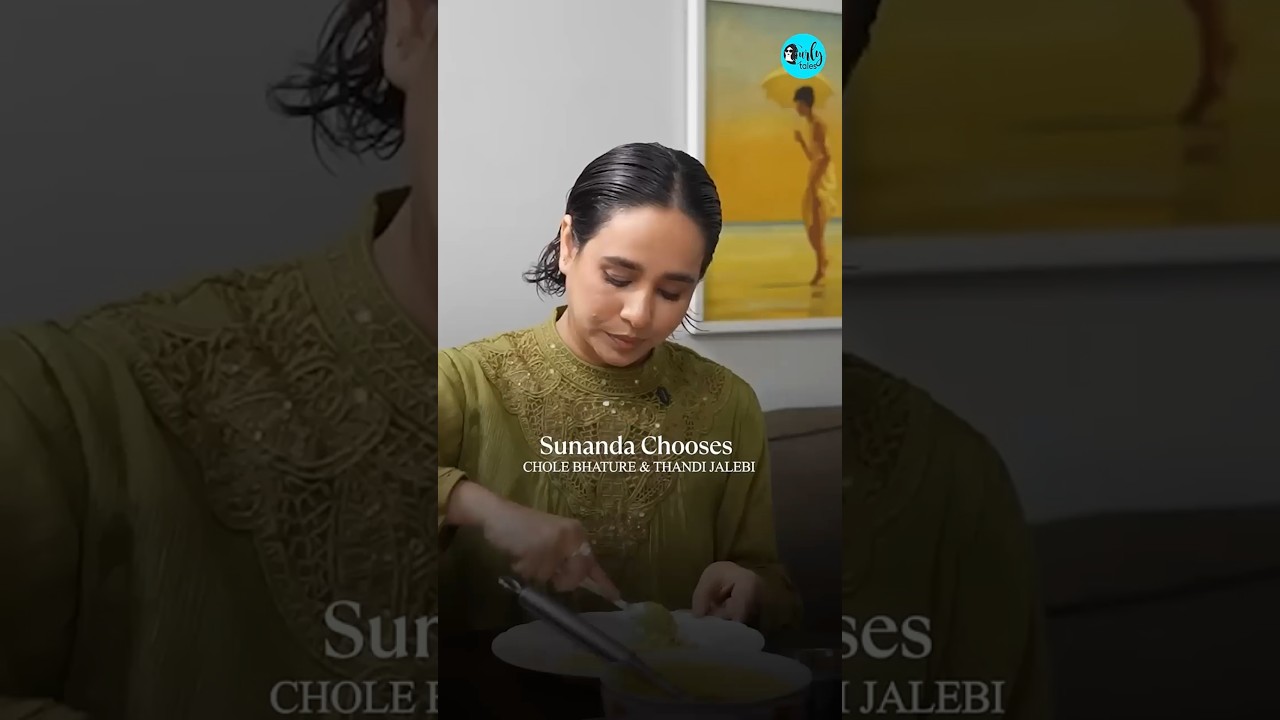 Sunanda Chooses Chole Bhature & Thandi Jalebi! #sunandasharma #dessert #delhifood