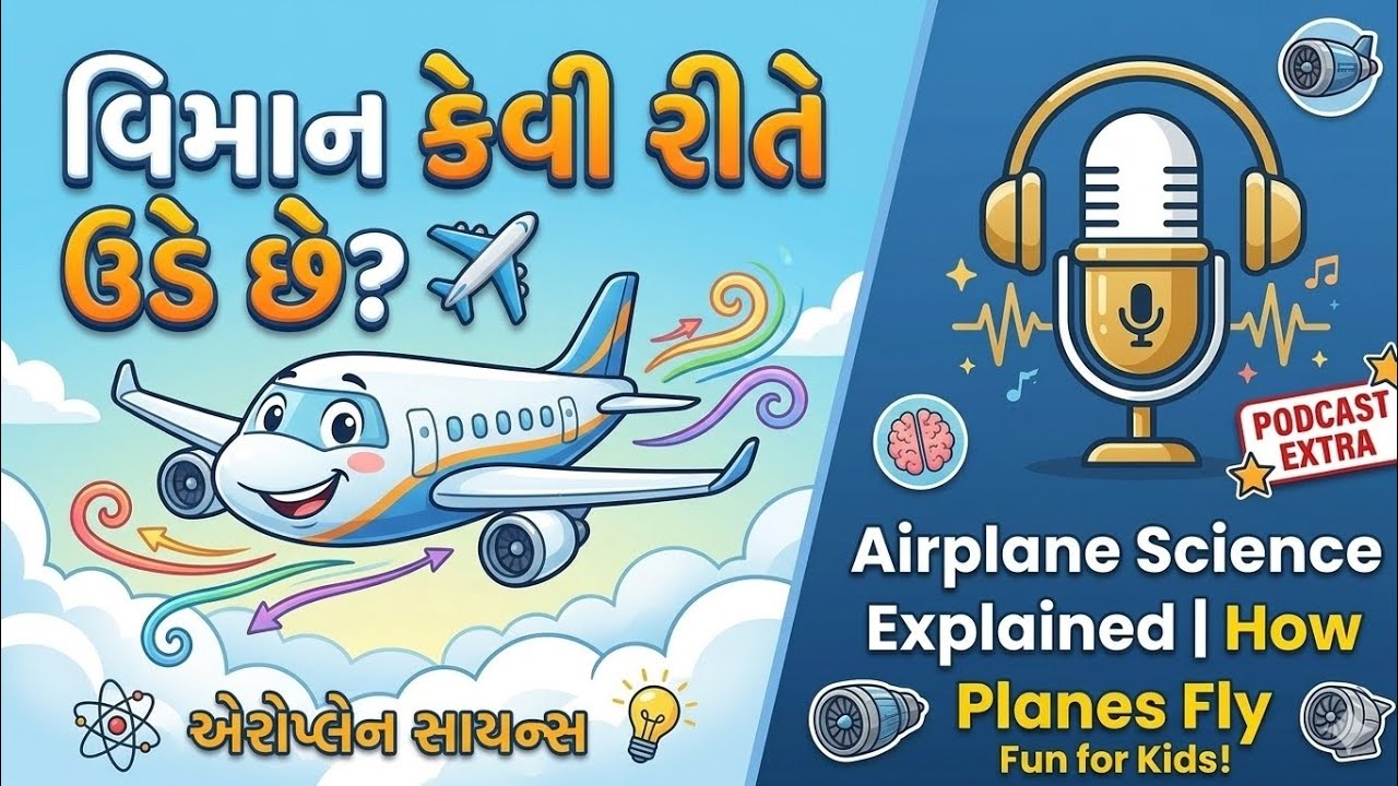 વિમાન કેવી રીતે ઉડે છે? ✈️ How Planes Fly! | Podcast 