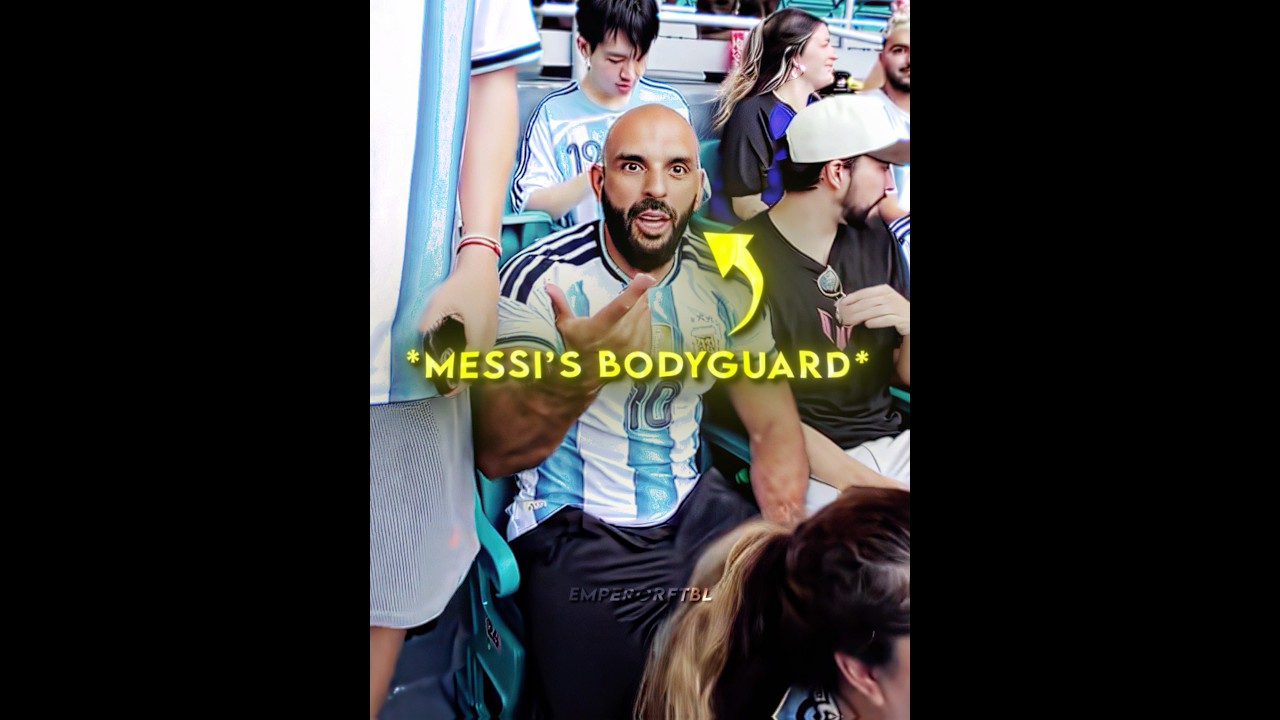 Messi’s Bodyguard & Messi..❤️‍🩹 #usa