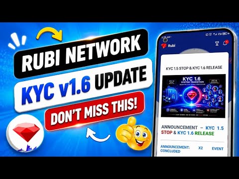Rubi Network KYC 1.6 Explained | New Verification Process Begins