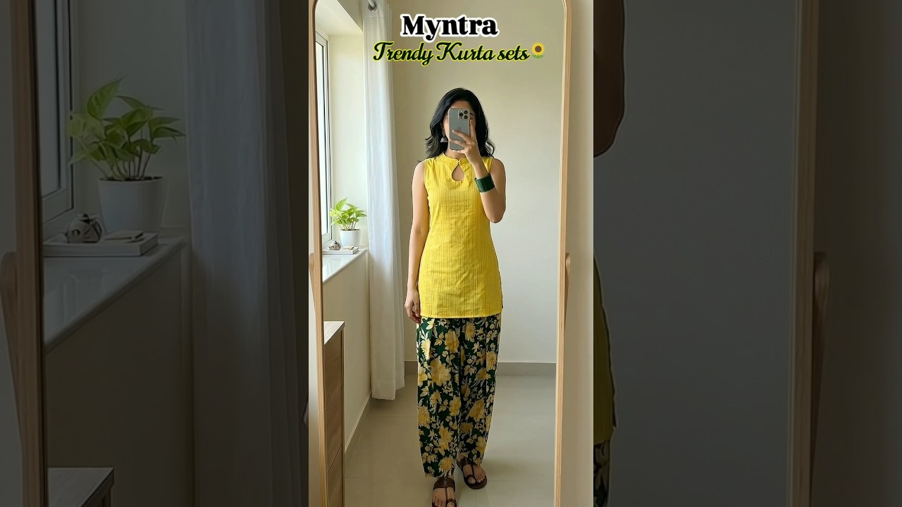 Kurta sets from @myntra🌻#shorts #youtubeshorts #kurtaset #haul #ethnicwear #shortvideo #fashion