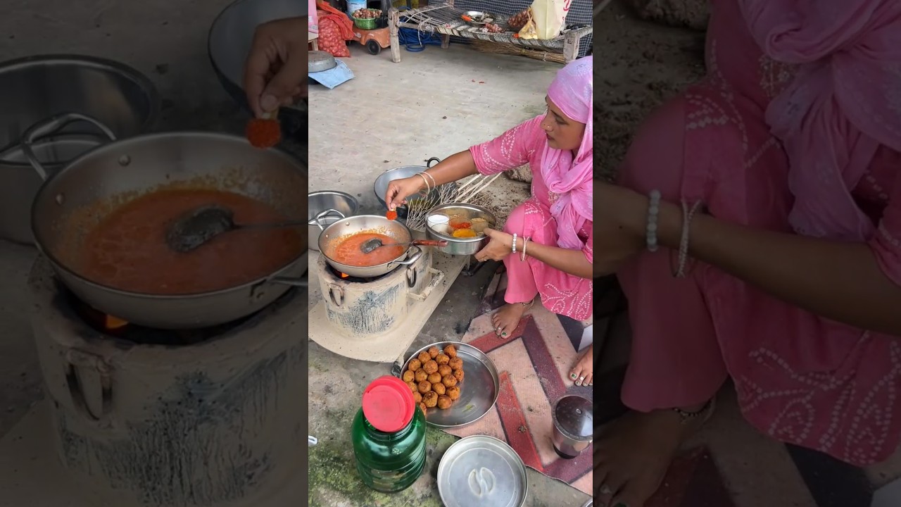 Aaj Pehli Baar Banaye #kelakofta #villagefood #villagekitchen #minivlog #desilifestyle