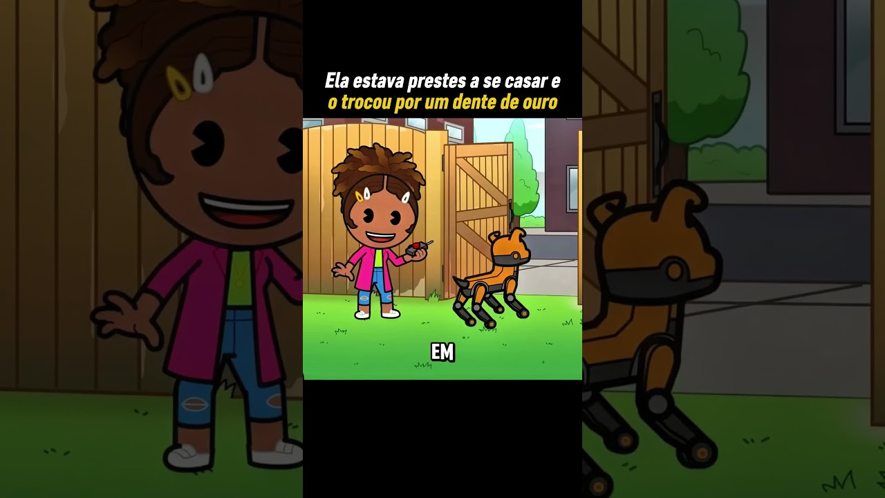 Ele foi trocado por um dente de ouro #youtubeshorts #desenho #animation #shorts