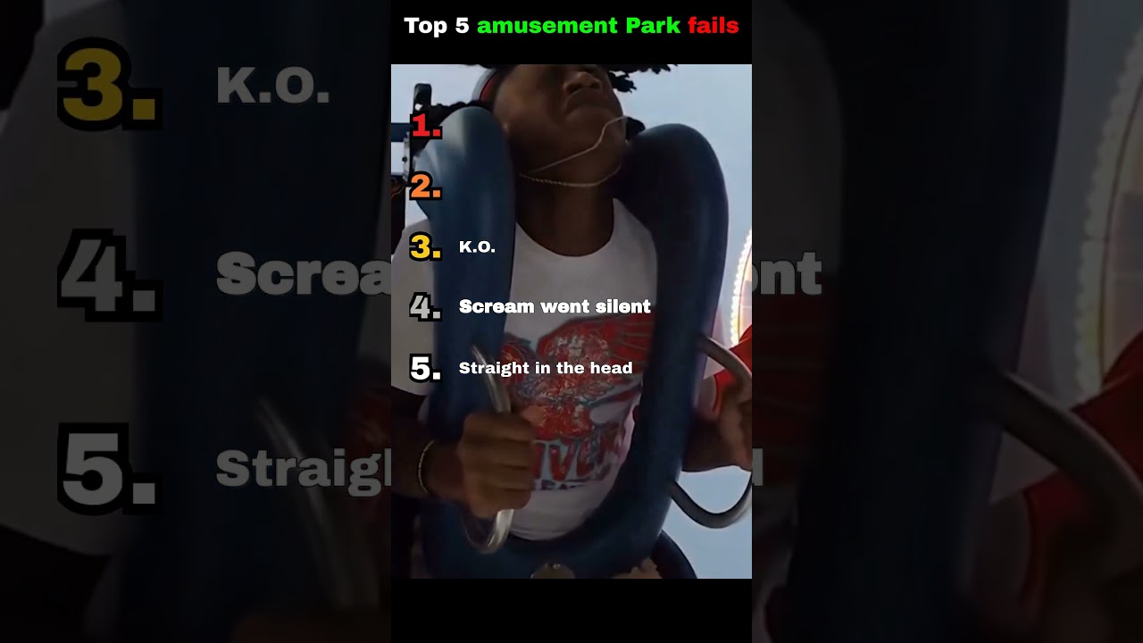 Ranking amusement Park fails