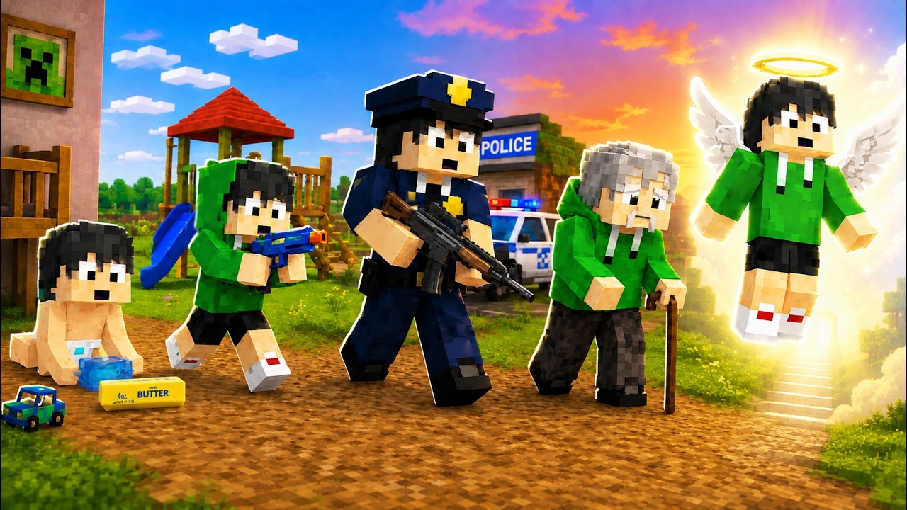 Birth to Death to ANGEL in Minecraft! | Full Movie (Tagalog)