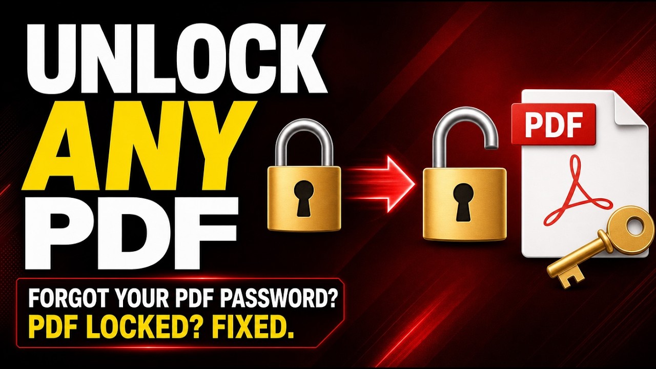 How to Unlock a PDF Without a Password | Best PDF Password Recovery Tool 2026