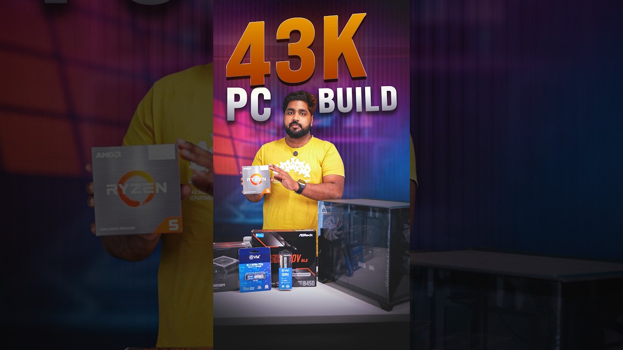 43K Budget Gaming PC Build 🔥 Ryzen 5 5500GT With Radeon Graphics