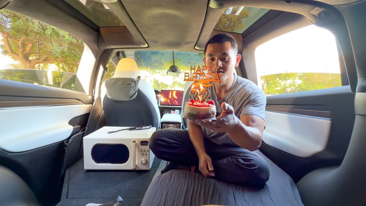 I turned 32 while living in my Tesla (I don't have this figured out)