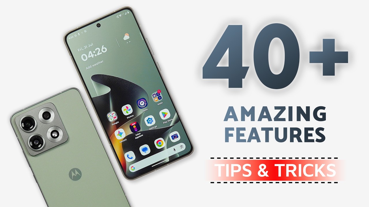 Motorola Edge 70 Max Tips & Tricks | 40+ Special Features - TechRJ